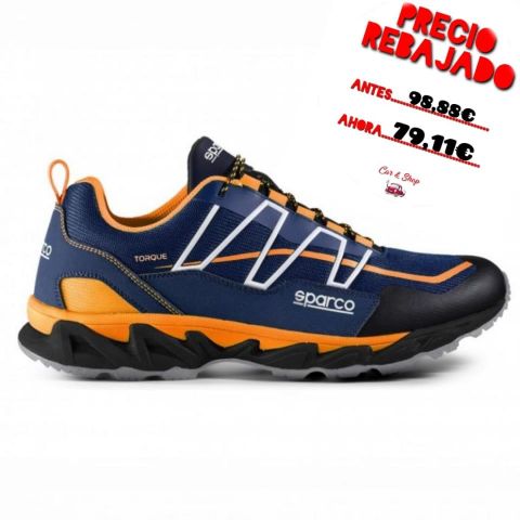 BOTINES SPARCO TORQUE CHARADE TALLA 42 AZUL/NARANJ
