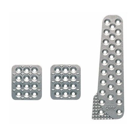 SET 3 PEDALES OMP SAND-BLASTED ALUMINIO