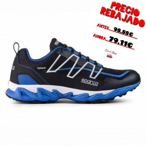 BOTINES SPARCO TORQUE DURANGO TALLA 42 NEGRO/AZUL