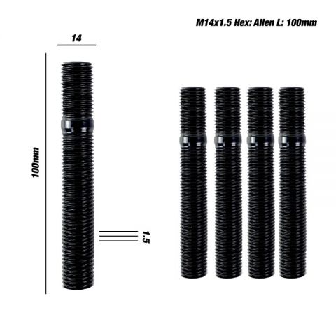 SET 4 ESPARRAGOS RUEDAS COCHE OMP M14X1.5 X 100MM