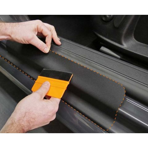 LÁMINA PROTECTORA DE PINTURA UMBRAL DE PUERTA NEGR