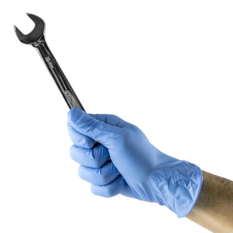 GUANTES AZUL DESECHABLES DE NITRILO TALLA L