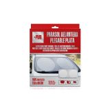 PARASOL DELANTERO PLEGABLE PLATA 150X80