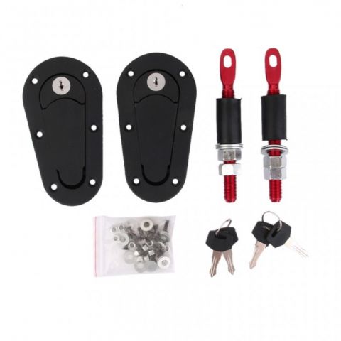 KIT CIERRE CAPOT AERO LLAVE NEGRO