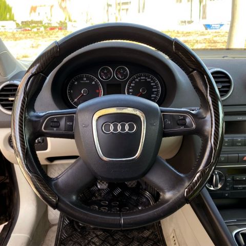 FUNDA DE VOLANTE EFECTO CARBONO 2 PIEZAS