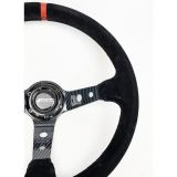 VOLANTE DESPLAZADO TRACK ALCÁNTARA BRAZOS CARBONO