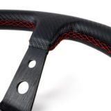 VOLANTE DESPLAZADO TRACK VINILO CARBONO BRAZOS NEG