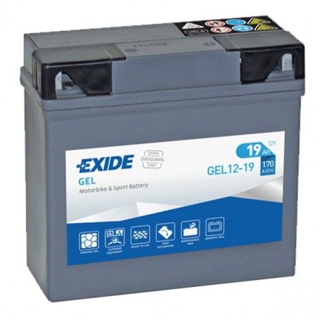 BATERÍA EXIDE GEL MOTOBICKE 12V 19AH 170EN + DERCH
