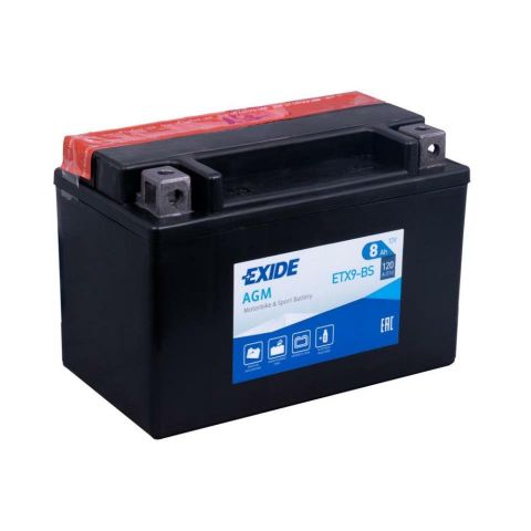 BATERÍA EXIDE MOTOBIKE 12V 8AH 120EN + IZQUIERDA