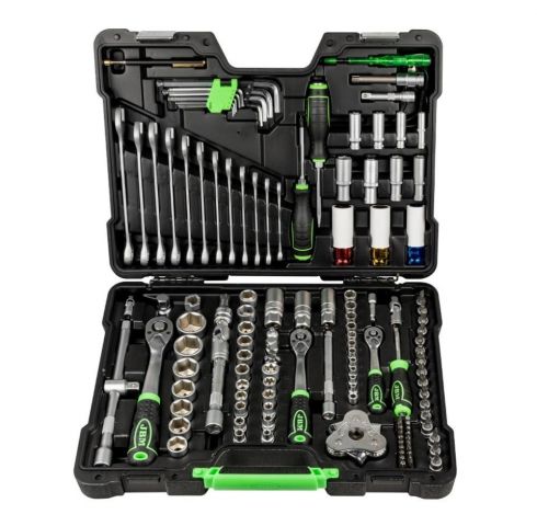 ESTUCHE DE HERRAMIENTAS 132 PZAS VASOS HEXAGONALES