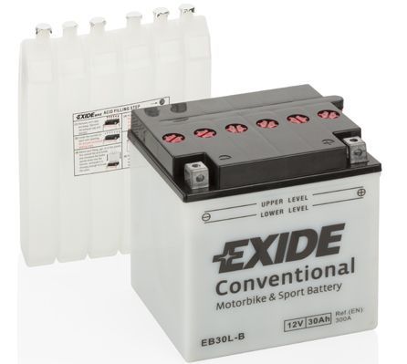 BATERÍA EXIDE MOTO-BICKE 12V 30AH 300EN + DERECHA