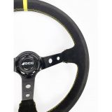 VOLANTE DESPLAZADO MTRACK PIEL VUELTA BRAZOS NEGRO