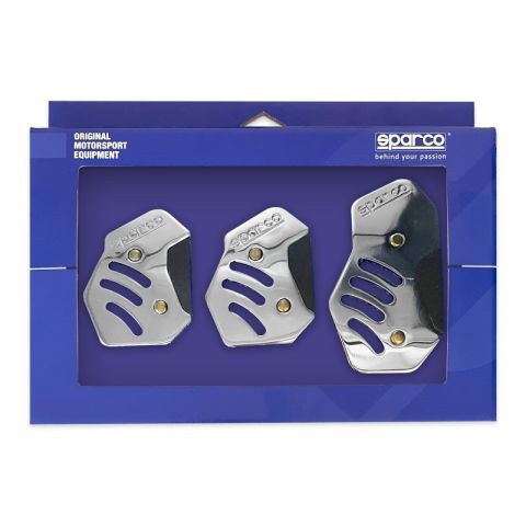 PEDALES SPARCO CARBÓN/CROMADA 3PCS.