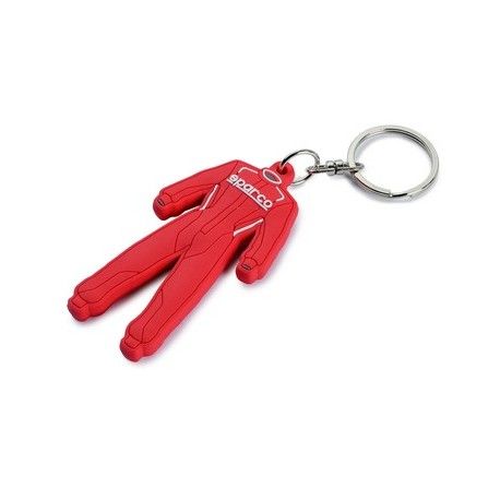 LLAVERO SPARCO TRAJE ROJO 3D