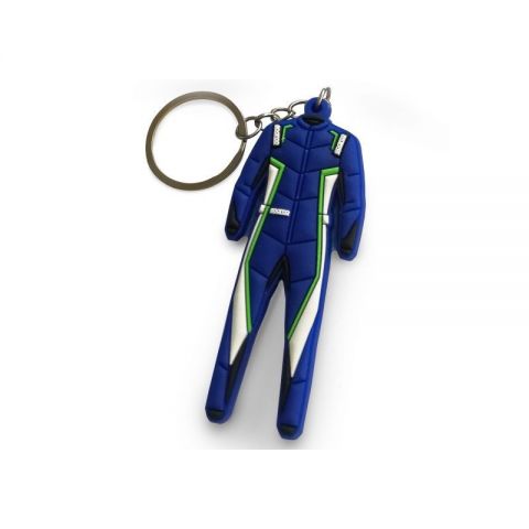 LLAVERO SPARCO TRAJE AZUL 