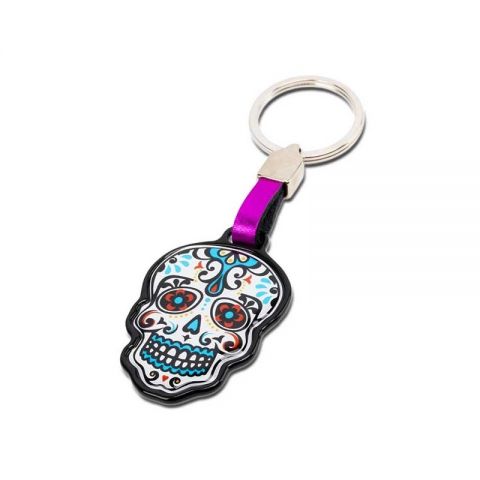 LLAVERO CATRINA PIEL ROSA