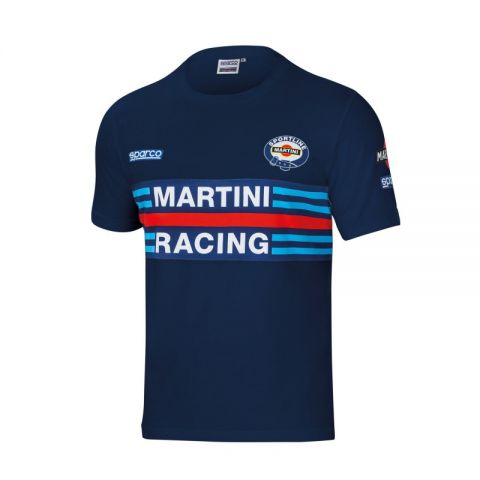 CAMISETA SPARCO MARTINI-R TALLA L AZUL MARINO