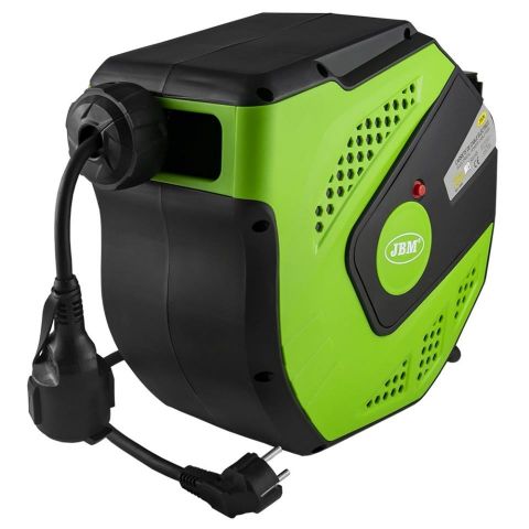 CARRETE DE CABLE ELÉCTRICO 21M - VERDE