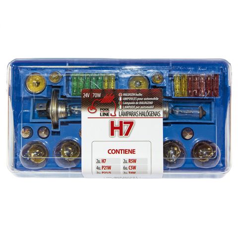 ESTUCHE DE LÁMPARAS RESPUESTOS H7 24V