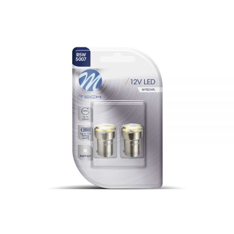 LÁMPARA LED BLANCO 12V G18 R10W/BA15S/P21W/1156