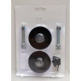 KIT CIERRE CAPOT LLAVE NEGRO/PLATA CARBONO