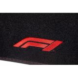 ALFOMBRA DE COCHE CM570 4TLG NEGRO/ROJO