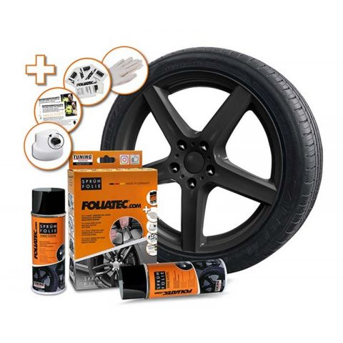 GOMA LIQUIDA SET NEGRA BRILLANTE 2 X 400ML.