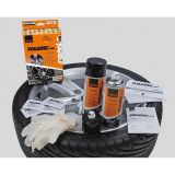 GOMA LIQUIDA SET NEGRA BRILLANTE 2 X 400ML.