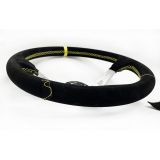 VOLANTE DESPLAZADO TRACK PIEL VUELTA BRAZOS PLATA