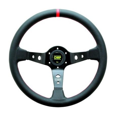 VOLANTE OMP CORSICA ANTE 350MM BRAZOS NEGRO/ROJO