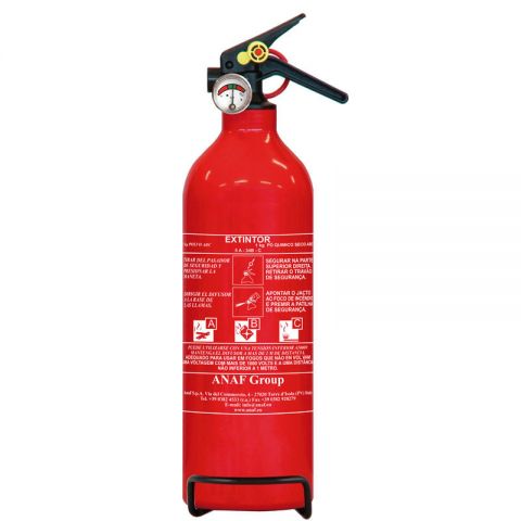 EXTINTOR EMERGENCIA 1KGR.CON POLVO Y MANÓMETRO EN3