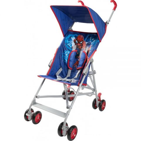 CARRITO DE BEBÉ SPIDERMAN CON CAPOTA PLANA