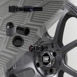 SET 4 TUERCAS ESTRELLA OMP 12X1.5 L:36MM NEGRAS