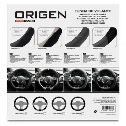 FUNDA VOLANTE ORIGEN ALCANTARA/NEGRA