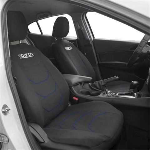 JUEGO FUNDAS SPARCO CORSA NEGRA/AZUL