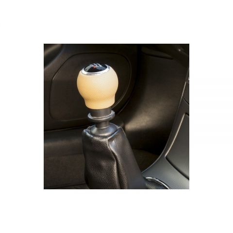 POMO OEM CORTO PIEL BEIGE CON GATILLO 27MM CS6