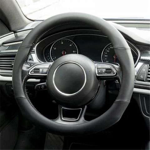 FUNDA VOLANTE 38-39 PIEL NEGRA