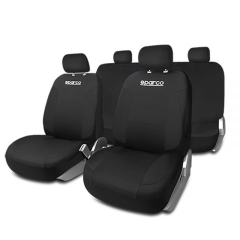 JUEGO FUNDAS SPARCO STRADA NEGRO