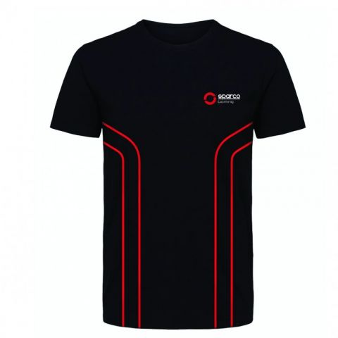 CAMISETA SPARCO GAMING TALLA XXL NEGRO/ROJO