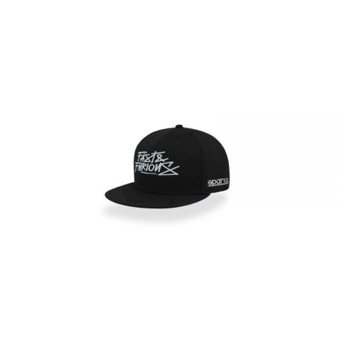 GORRA SPARCO DE VISERA PLANA NEGRA