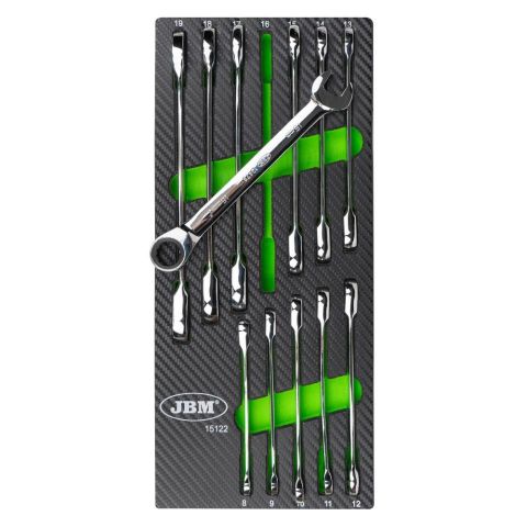 MÓDULO EVA DE 12 LLAVES COMBINADAS CON TRINQUETE