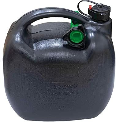 BIDÓN CARBURANTE 20L. PLÁSTICO NEGRO TUV