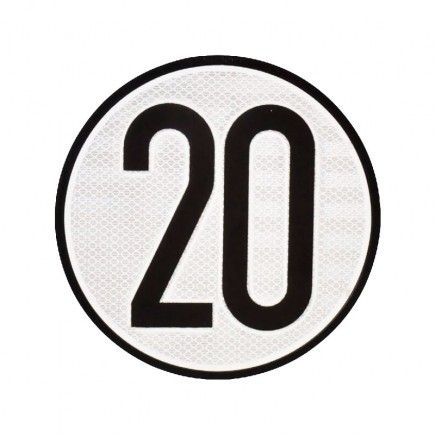 PLACA DE VELOCIDAD HOMOLAGADA V4-20