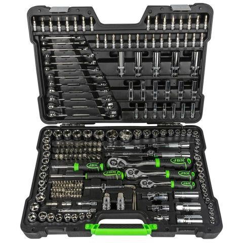 ESTUCHE DE HERRAMIENTAS 216PZAS VASOS HEXAGONALES 