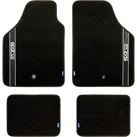 SET ALFOMBRAS MOQUETA SPARCO NEW STRADA B NEGRA