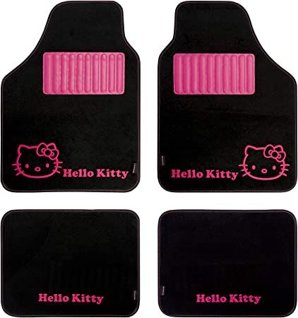 ALFOMBRA HELLO KITTY NEGRA