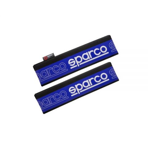 JUEGO ALMOHADILLAS SPARCO CINTURÓN AZUL