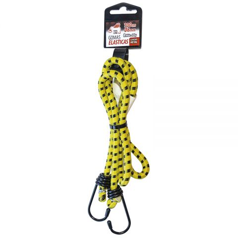 GOMA ELÁSTICA D.8MM L-100cm. GANCHO METAL BSAU258