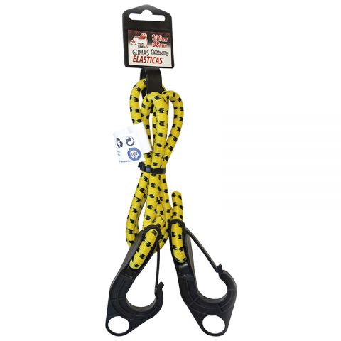 GOMA ELÁSTICA D.8MM L.100cm MOSQUETÓN BSAU258:1995