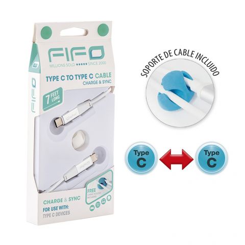 CABLE CARGADOR DE 2M CON CONEXIÓN TIPO C